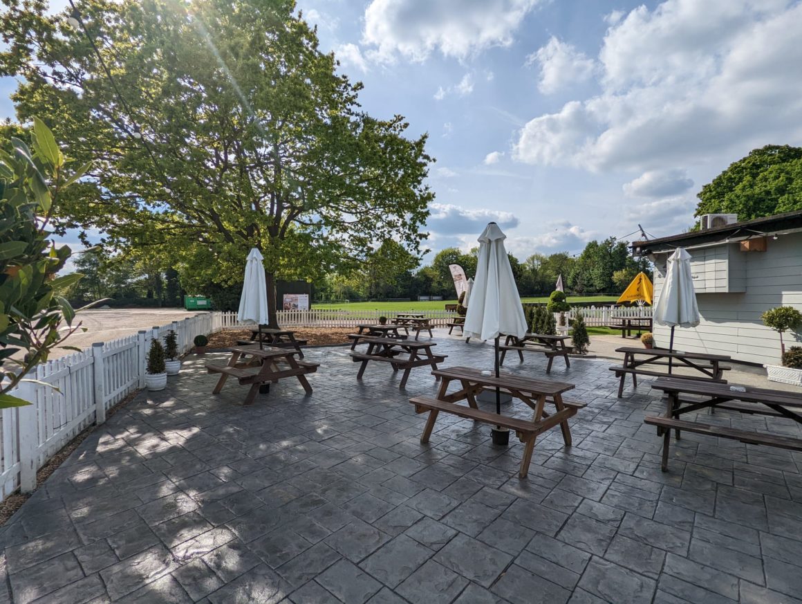 The Olive Terrace outdoor area